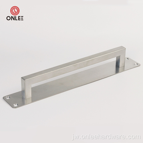 Baja tunggal stainless steel gagang kanthi piring